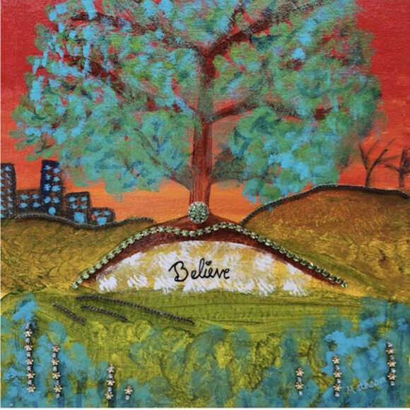 Matted Print of "Believe" by Butterfly Rising Designs - Picture 3 of 4